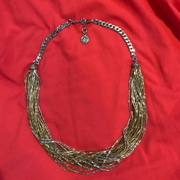 Jessica Simpson Silver and Gold Necklace - Picture 2 of 2